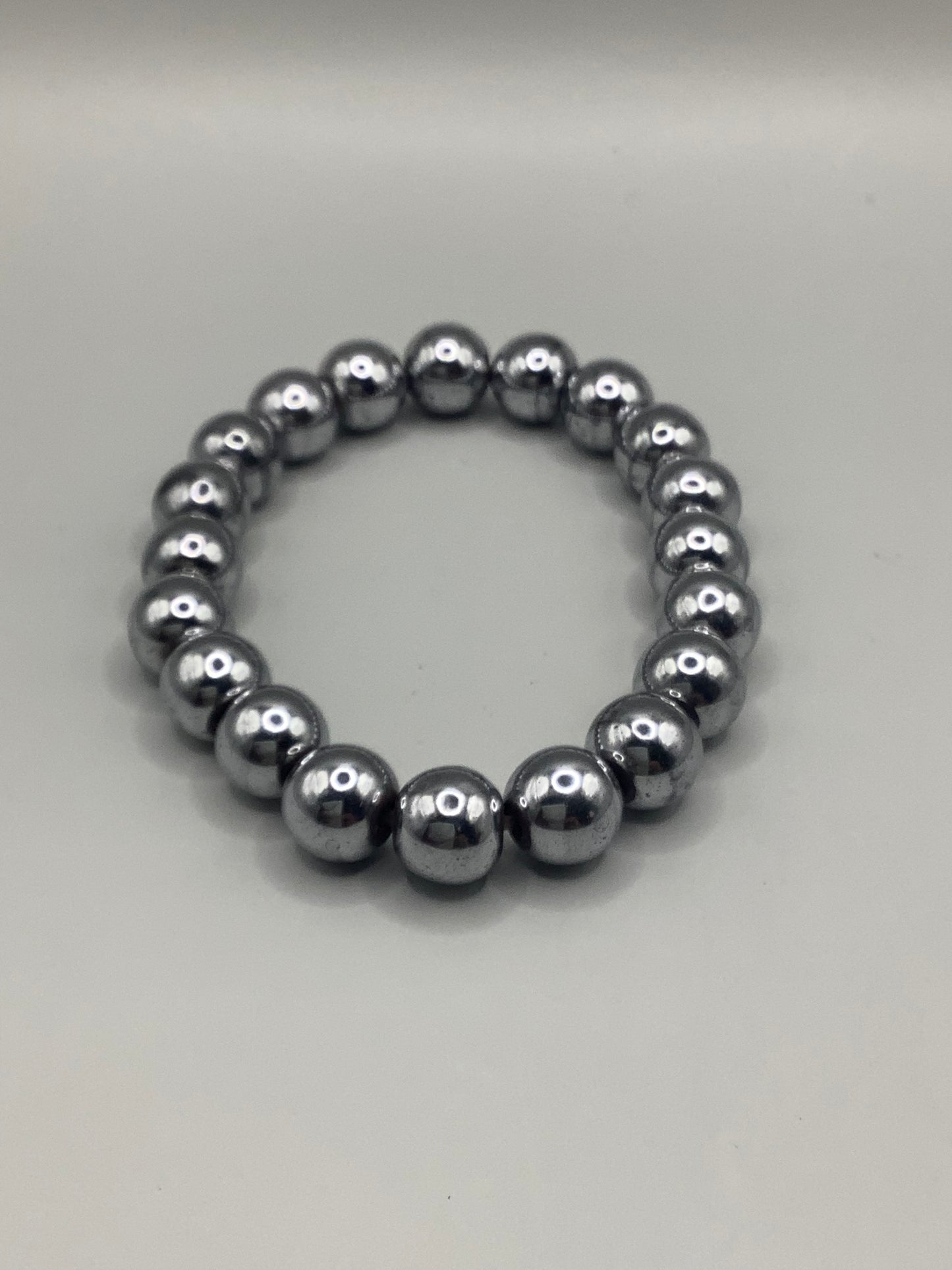 Silver Hematite Bracelet