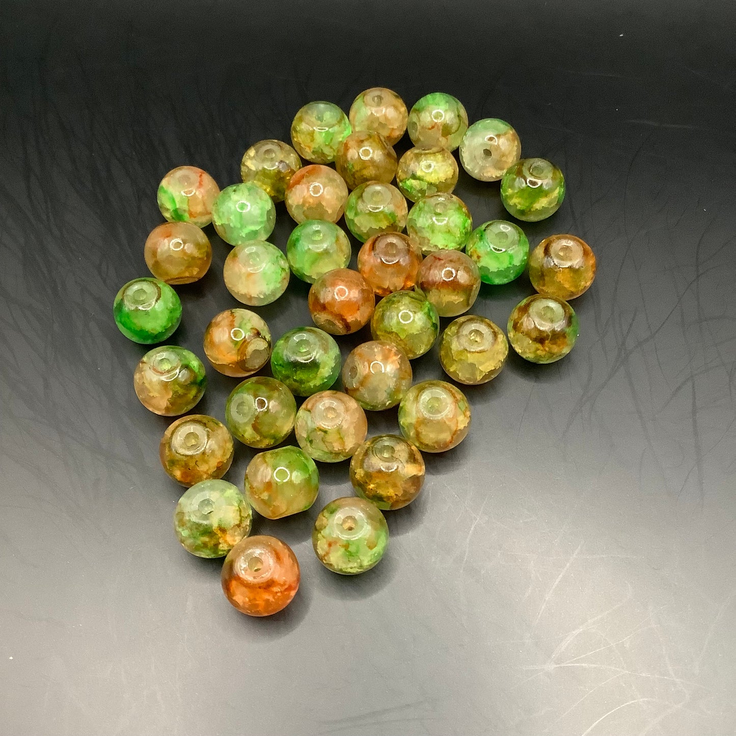 Brown, Green, Bronze Cracked