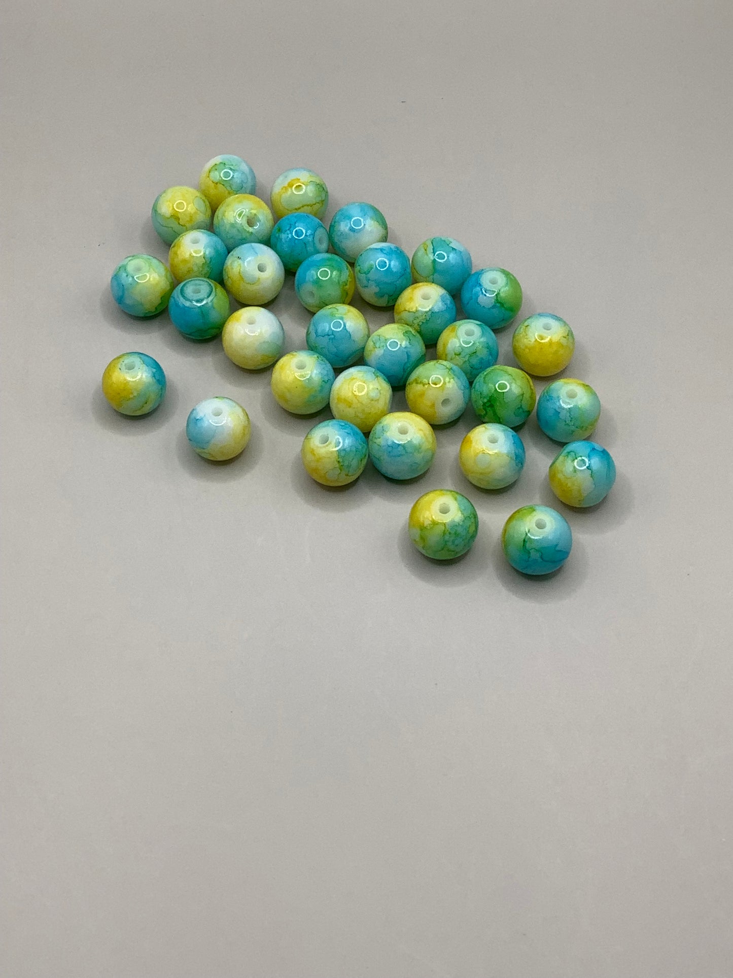 Bluish Green and Yellow