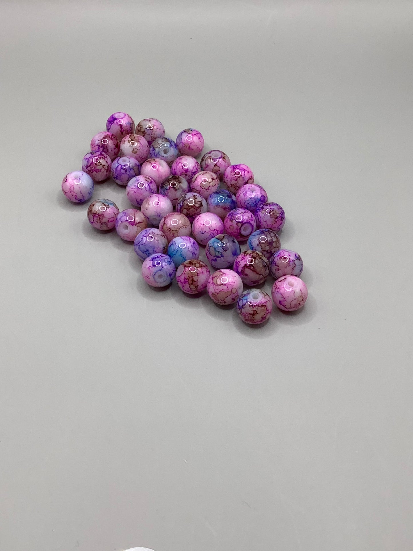Fuschia, Blue, Brown and Lavender