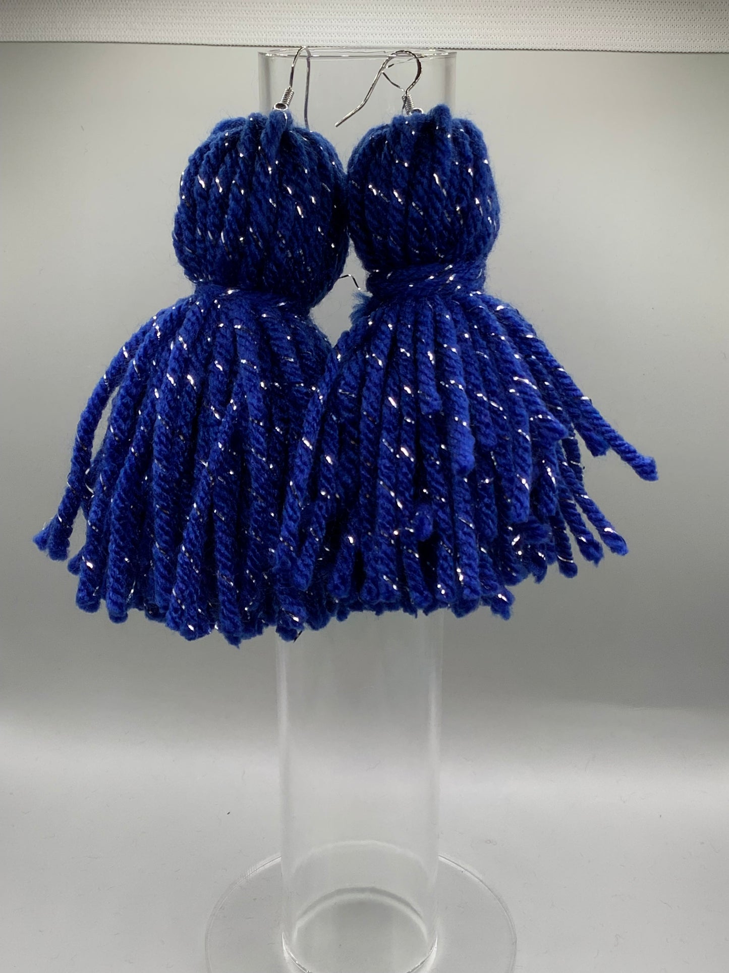 Navy with Silver Stripes