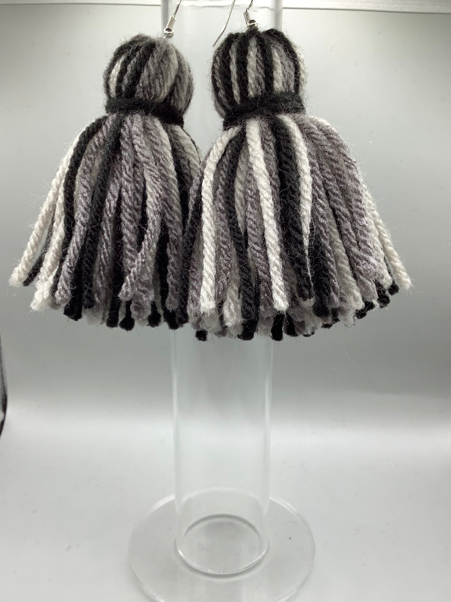 Black, Medium Gray, and Light Gray