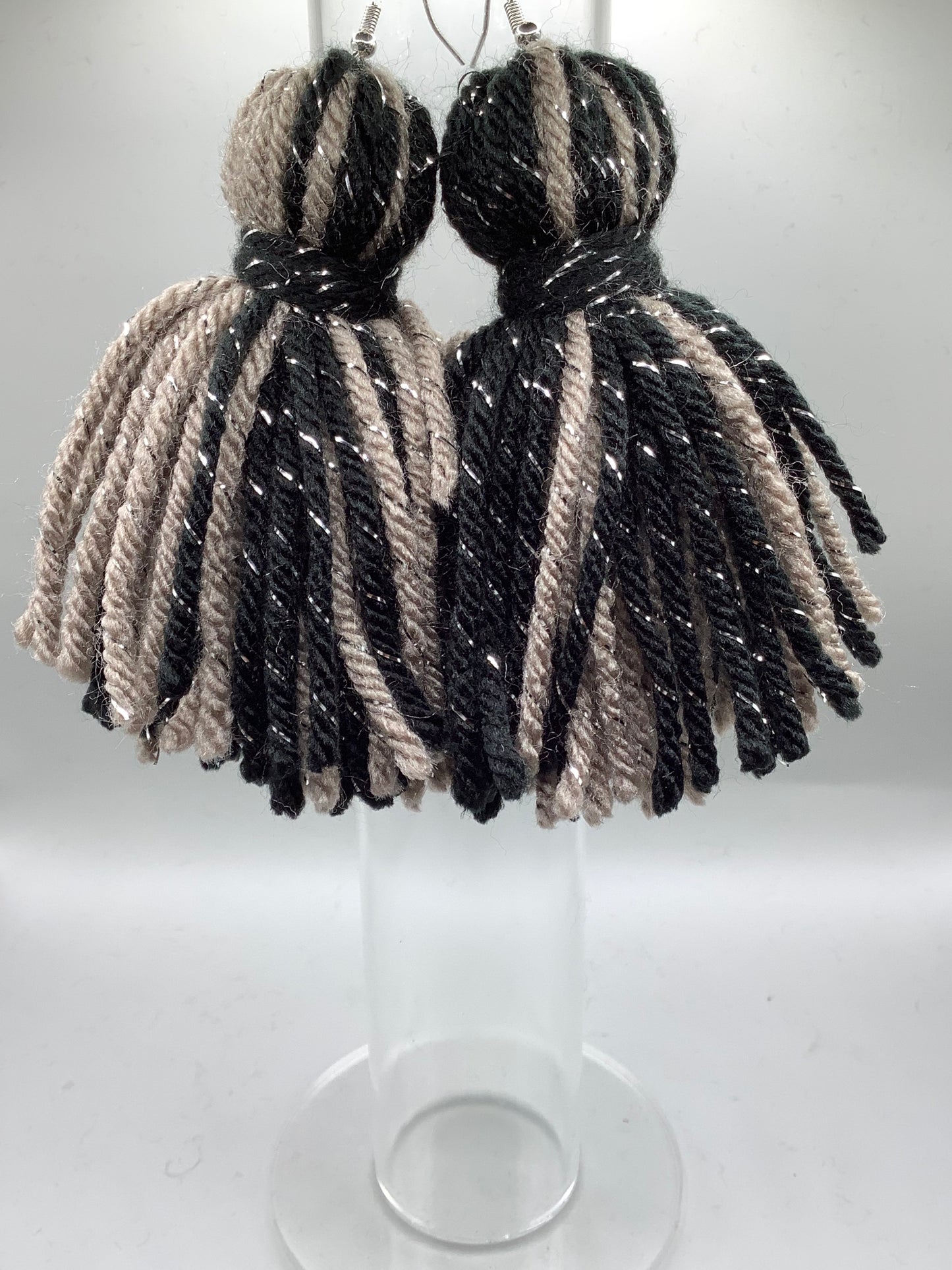 Black and Medium Gray w/Silver Accent
