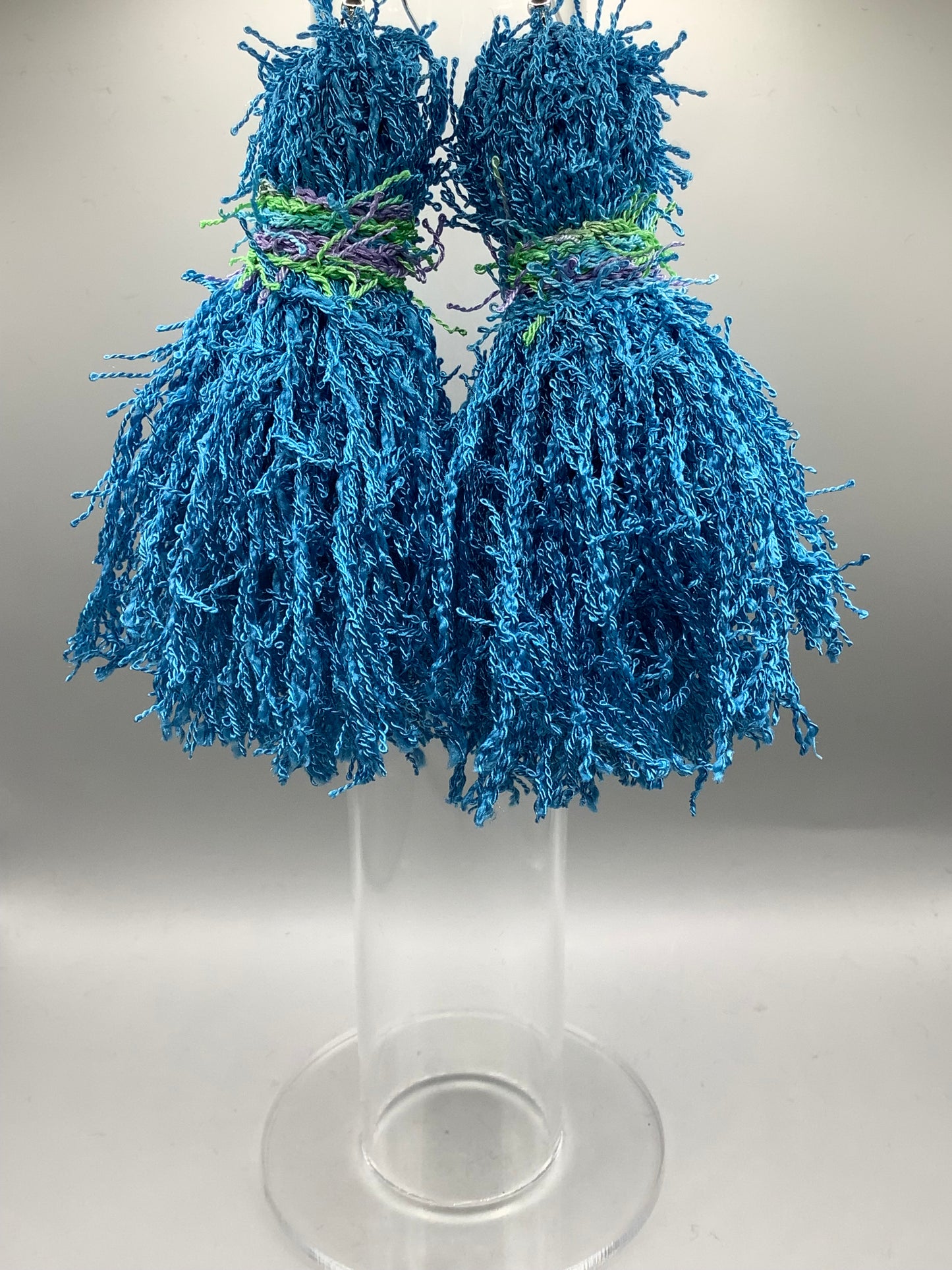 Ocean Blue w/Green and Lavender