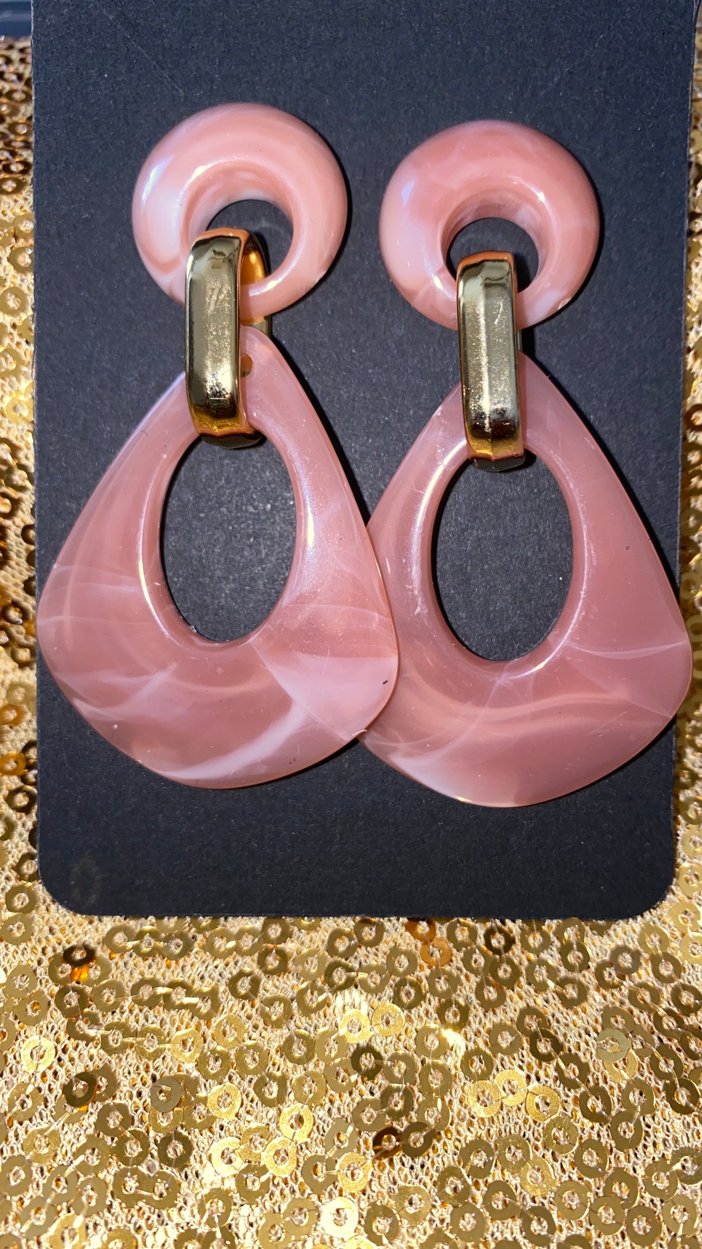 Peachy Pink Marble