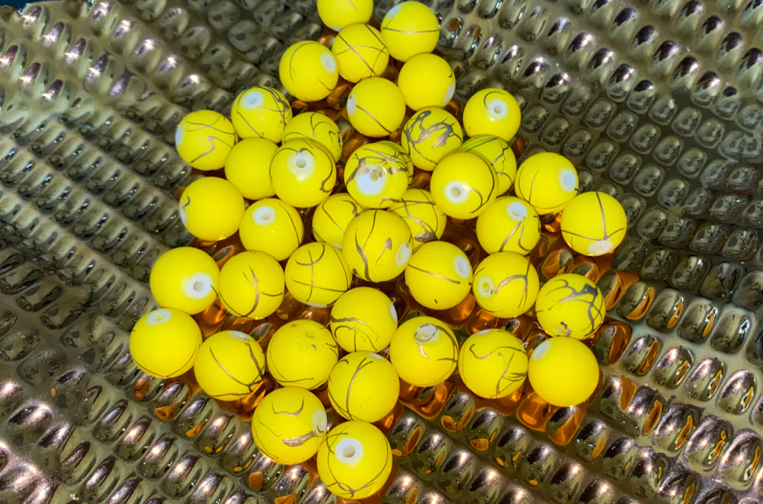 Yellow w/Bronze Stripes