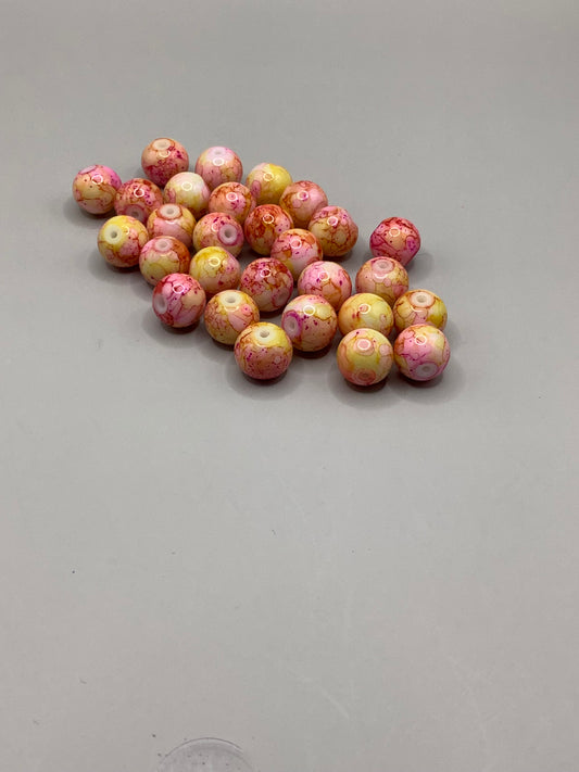 Yellow and Pink Marble (Lighter)