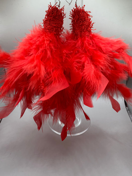 Red w/Feathers