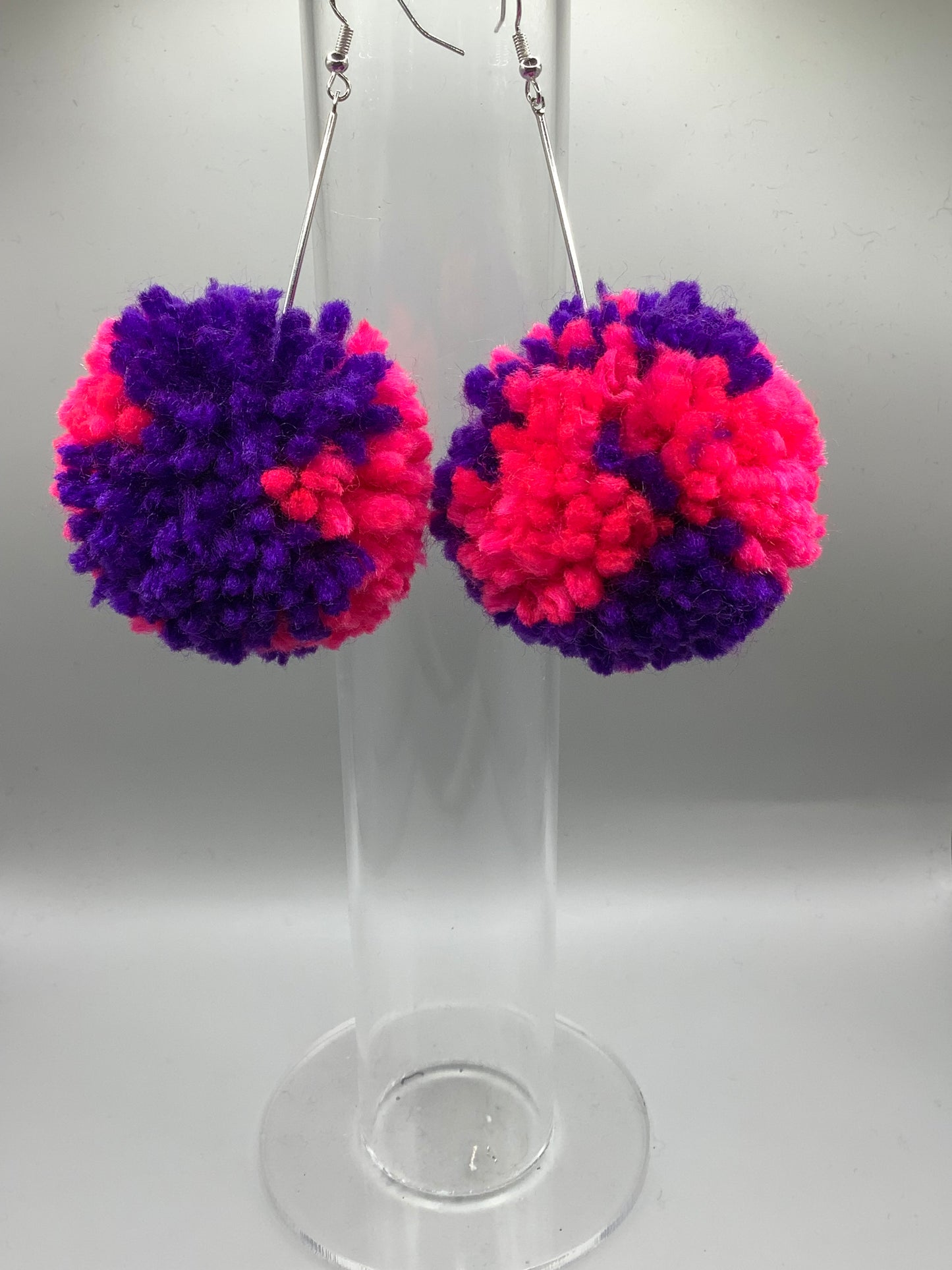 Purple and Hot Pink Pom